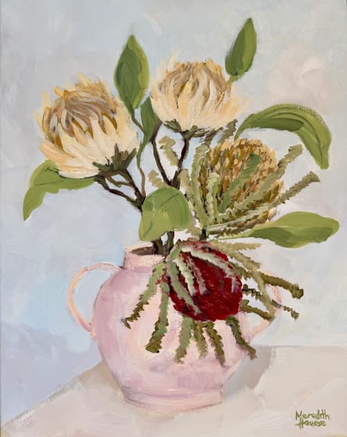 Mothers Love | Oil And Acrylic Painting in Paintings by Meredith H. Item composed of canvas in contemporary or country & farmhouse style