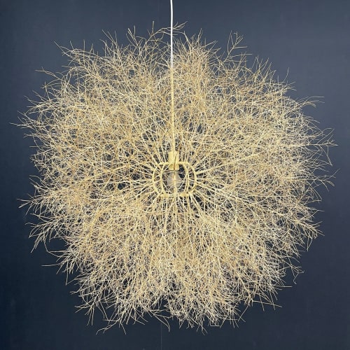 Tumbleweed Pendant | Pendants by Farmhaus + Co.. Item made of fiber