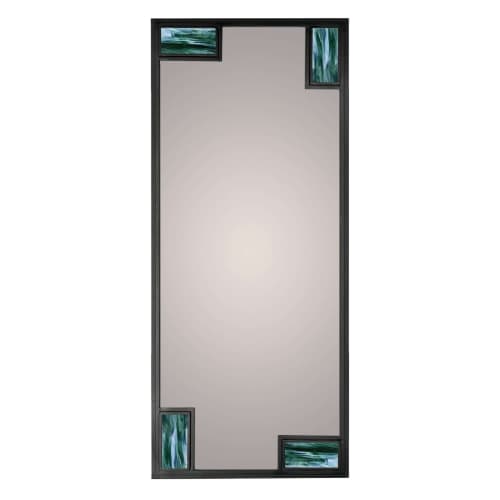 Contemporary Full Length Mirror With Stained Glass | Decorative Objects by Sand & Iron