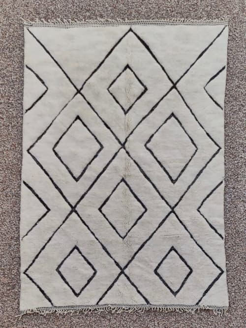 MRIRT Beni Ourain Rug “JAMILA” 12’ 9” x 7’ 10" | Area Rug in Rugs by East Perry. Item composed of wool