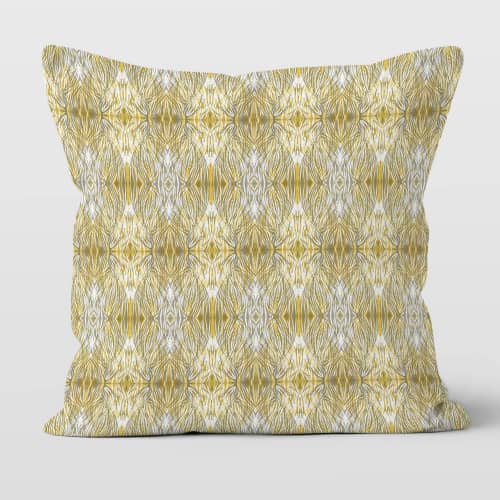 Darlington Cotton Linen Throw Pillow Cover | Pillows by Brandy Gibbs-Riley