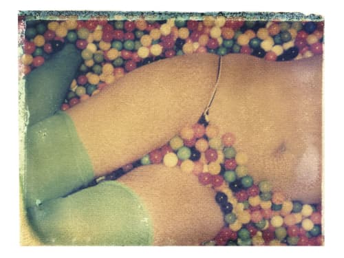 Girl In Gumballs | Photography by She Hit Pause. Item made of paper