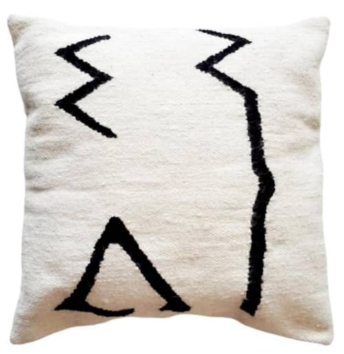 Zella Handwoven Wool Decorative Throw Pillow Cover | Cushion in Pillows by Mumo Toronto. Item composed of cotton