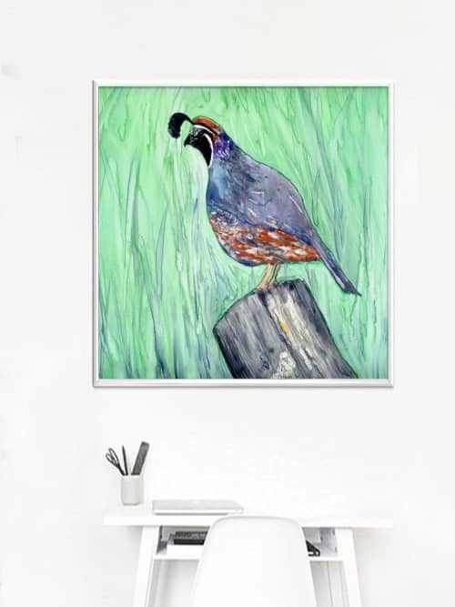 Quirky Fellow | Prints by Brazen Edwards Artist. Item made of canvas & paper