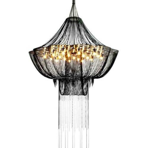 Alan Mizrahi CHAIN009F Flower | Chandeliers by Alan Mizrahi Lighting Design