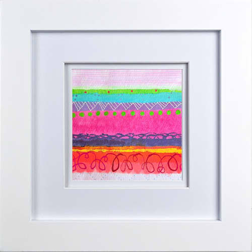 Stripes Twelve | Oil And Acrylic Painting in Paintings by Kathy Ferguson Art