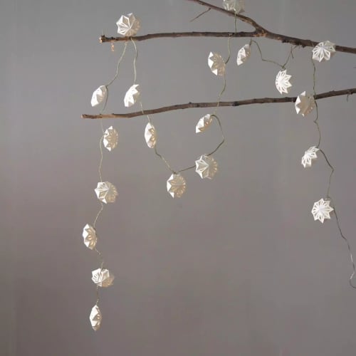 Stellar Lumina String Lights | Lighting by FIG Living. Item made of paper works with modern & rustic style