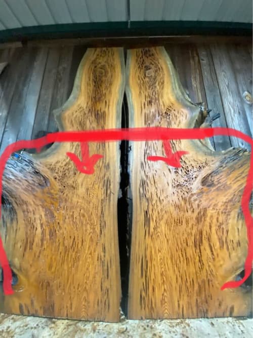 Live Edge Pecky Sinker Cypress Coffee Table | Tables by Pelican State Woodworks