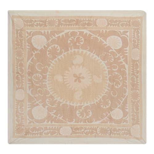 Suzani Tablecloth, Vintage Suzani Wall Hanging Decor with Ne | Linens & Bedding by Vintage Pillows Store