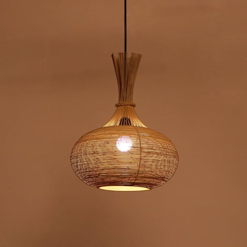 Klec Round Hanging Lamp | Pendants by Home Blitz. Item made of metal works with modern style