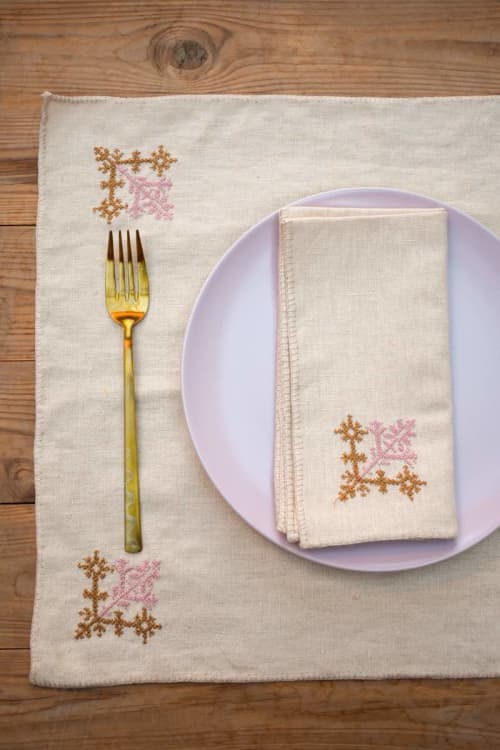 Lina Placemat | Tableware by Folks & Tales. Item made of cotton