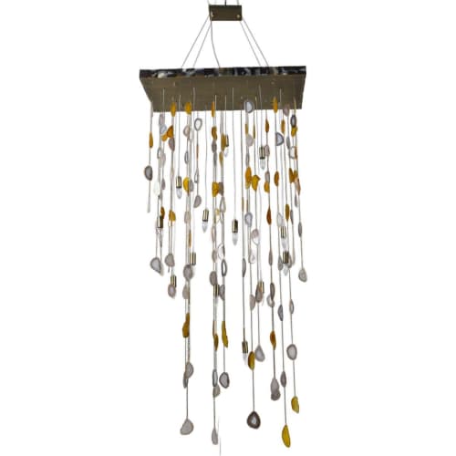Alan Mizrahi PS1425 Golden Agate Cascade | Chandeliers by Alan Mizrahi Lighting Design