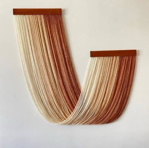 Hand Dyed Fiber Tapestry | Dip Dye Boho Wall Hanging | Modern Bohemian Home Decor | Unique Fiber Art Wall Decor | Handmade Textile Art | Macrame Wall Hanging in Wall Hangings by İnanç Yılmaz