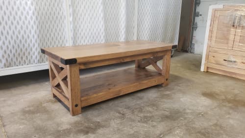 Model #1027 - Custom Coffee Table | Tables by Limitless Woodworking. Item composed of maple wood in mid century modern or contemporary style