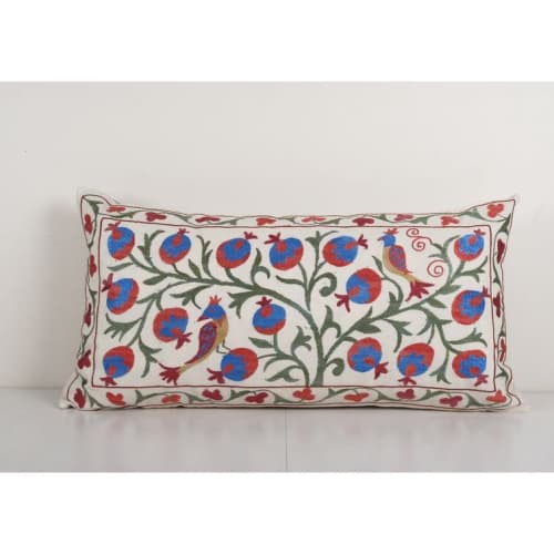 Tashkent Suzani Bedding Pillow Case Made from a 19th Century | Cushion in Pillows by Vintage Pillows Store