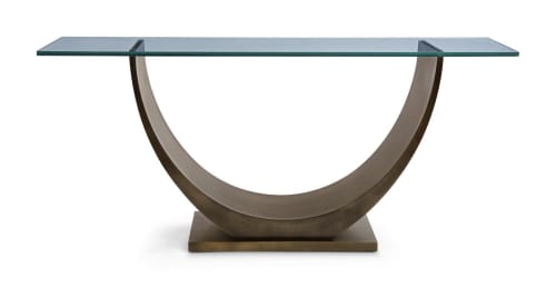 Marseilles Console Table | Tables by Greg Sheres. Item composed of wood and glass