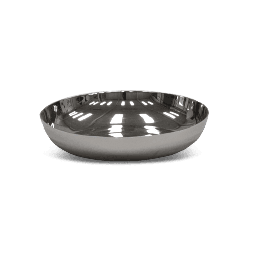 Modern Small Plate In Stainless Steel by Tina Frey Wescover Dinnerware