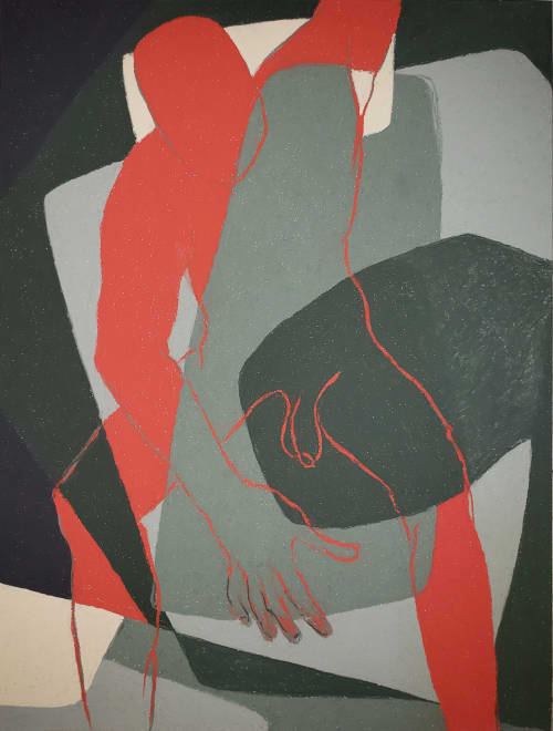 Male Figure 3. Male Dancer | Drawings by Elvira Dayel. Item composed of paper and synthetic