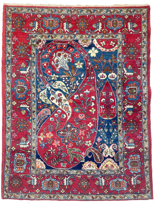 ICONIC Vintage Mother-Child Rug | Highly Powered | Area Rug in Rugs by The Loom House. Item made of fabric with fiber