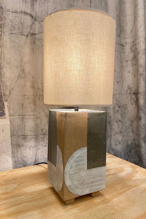 Lamp 001 Natural | Table Lamp in Lamps by Roy Ceramics