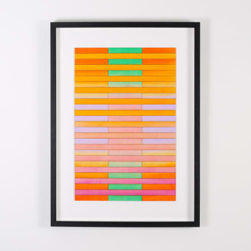 New York Stripe Colour Study Painting | Paintings by Amelia Coward