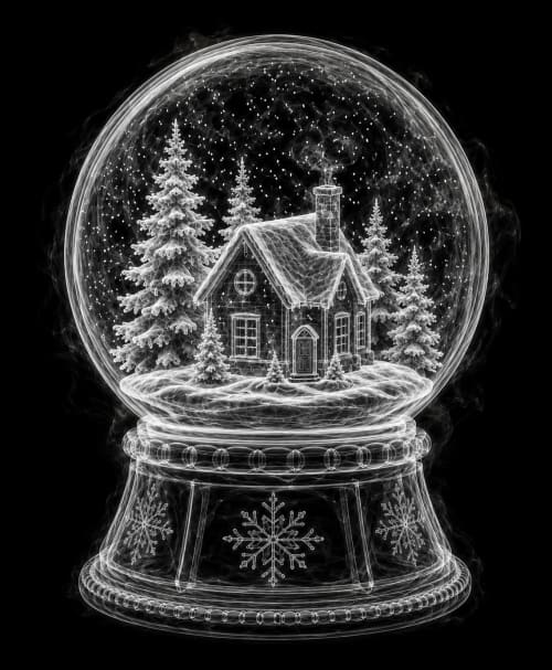 EXPOSED CHRISTMAS — SNOW GLOBE | Decorative Objects by Exposedart