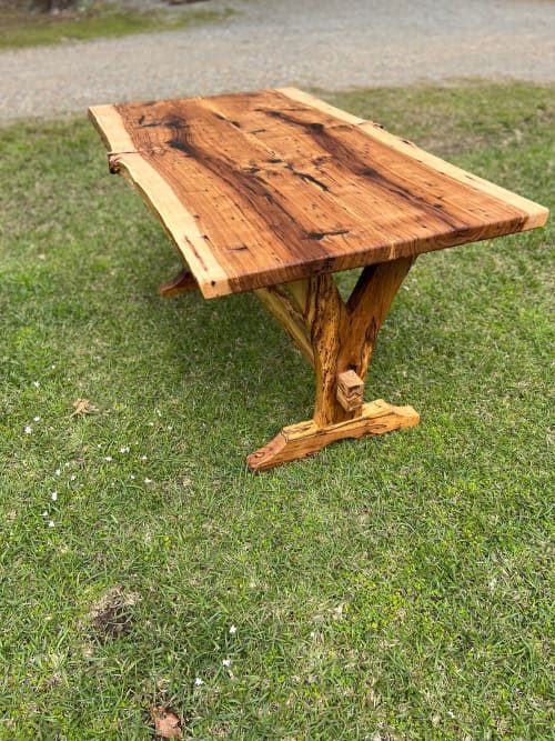 Bookmatched spaulted hickory dinning table! | Dining Table in Tables by Pelican State Woodworks