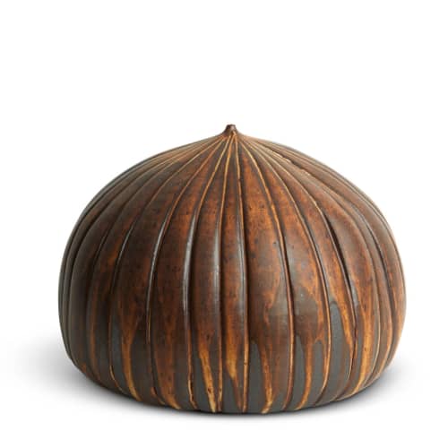 H: 8.5" w: 10" | Vase in Vases & Vessels by SKOBY JOE CERAMICS. Item made of stone