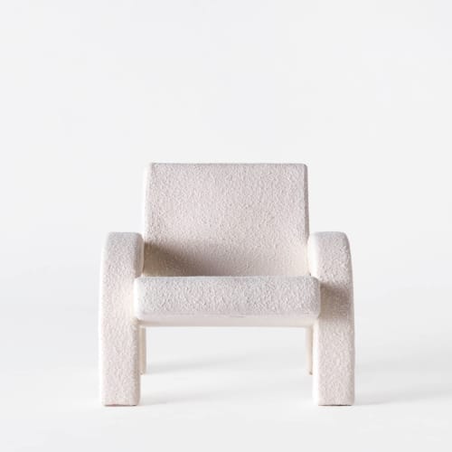 Arco Lounge Chair Boucle White | Work by District Loom