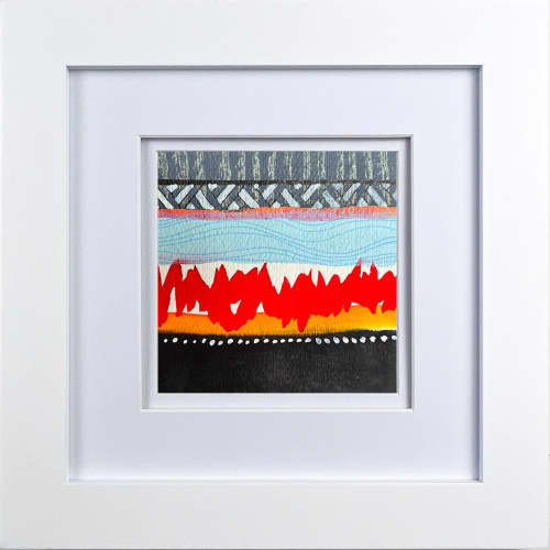 Stripes Nine | Oil And Acrylic Painting in Paintings by Kathy Ferguson Art