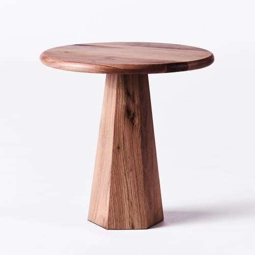 Hexagon Side Table Walnut | Work by District Loom