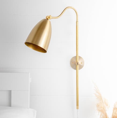 Bedside Light - Model No. 7896 | Sconces by Peared Creation. Item composed of brass