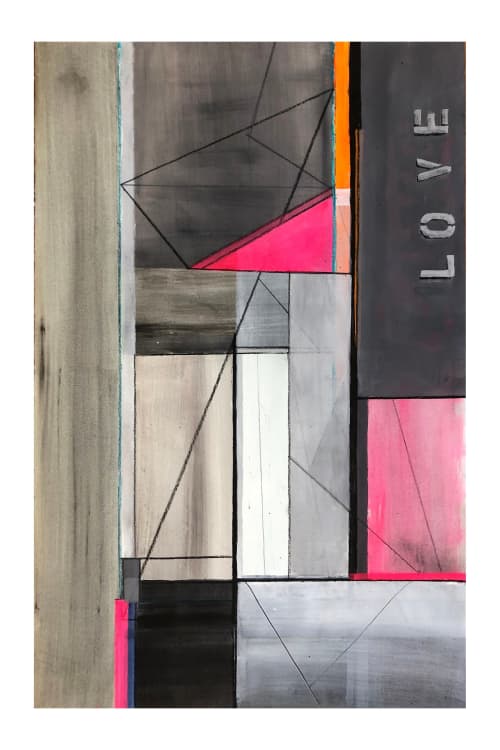 LV No. 3 - Abstract Art Painting 44x28 | Shilo Ratner | Oil And Acrylic Painting in Paintings by Shilo Ratner