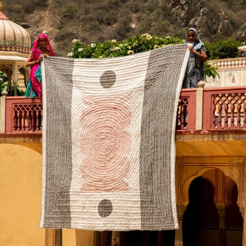 Plentiful Quilt Reverse | Linens & Bedding by CQC LA. Item composed of fiber