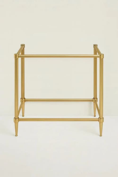 Custom 316 Stainless Steel Sink Legs | Brass, Nickel, Black, Antique & Unlacquered | Water Fixtures by Vero Marble