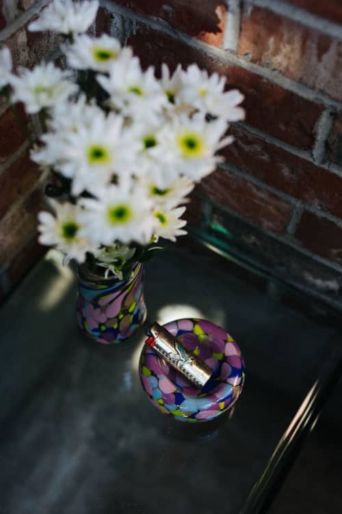 Glass Blown Slumber Party Bubble Bowl | Decorative Bowl in Decorative Objects by Maria Ida Designs. Item made of glass