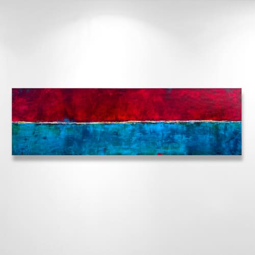 DRIFT | 100x30 | Oil And Acrylic Painting in Paintings by Lara Spadetto Art