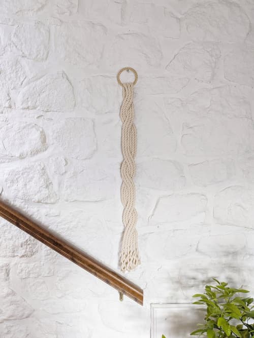 VINCULUM Collection© II, Rope Wall Sculpture, Fiber Art with | Macrame Wall Hanging in Wall Hangings by Damaris Kovach. Item composed of fiber