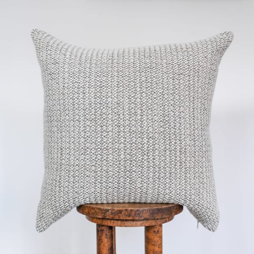 Adalette Cream Woven Wool Pillow 20x20 | Pillows by Vantage Design
