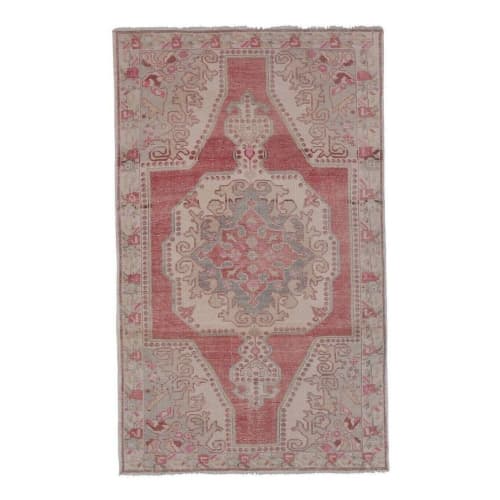 Mid Century Flatweave Large Overdyed Oriental Turkey Oushak | Area Rug in Rugs by Vintage Pillows Store. Item composed of cotton
