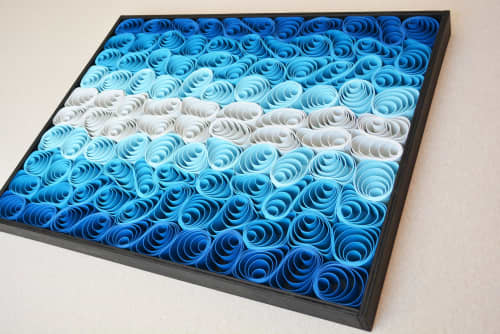 No. 14 Acoustic Diffuser Panel - Gradient Modern Abstract Wall Art | Wall Sculpture in Wall Hangings by Joseph Aurelius