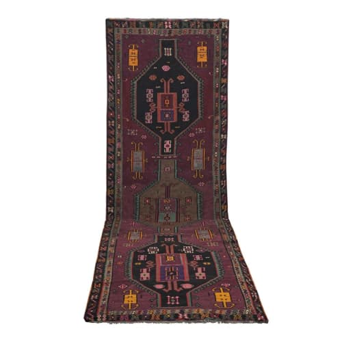Vintage Oversize Pastel Turkish Kars Kilim Rug 6'3" X 18'8" | Area Rug in Rugs by Vintage Pillows Store. Item composed of wool and fiber