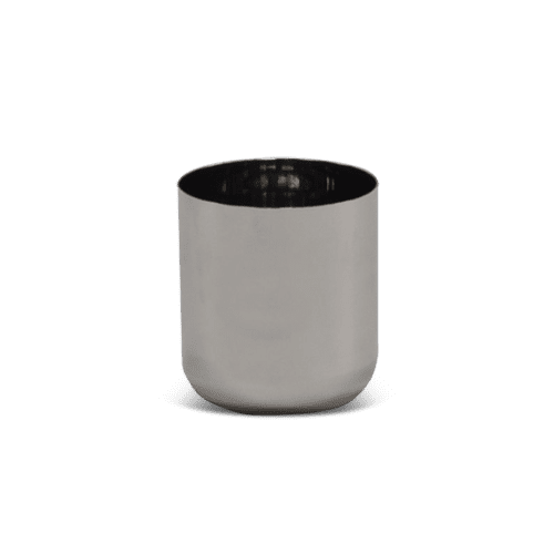 Modern Short Cup In Stainless Steel | Drinkware by Tina Frey. Item composed of steel