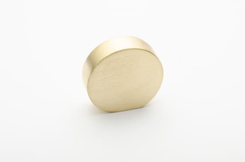 Globe 20 Brushed Brass | Knob in Hardware by Windborne Studios. Item made of brass