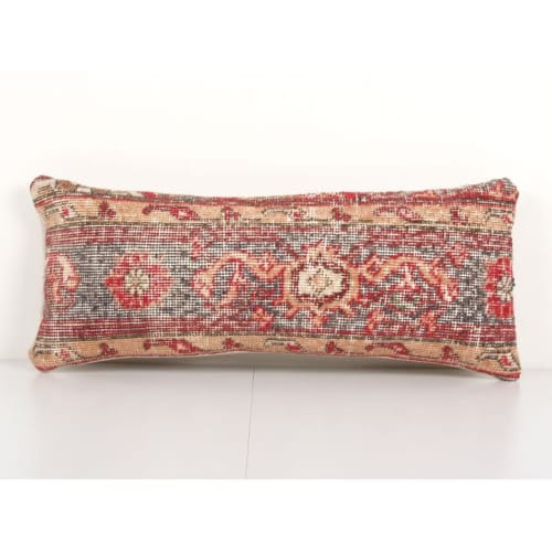 Pillow Case Fashioned from a Vintage Turkish Wool Cover, Mid | Cushion in Pillows by Vintage Pillows Store