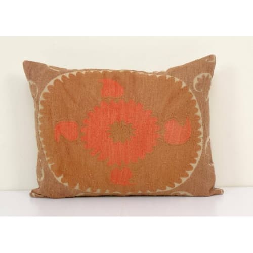 18" x 22" Suzani Pillow Cases Fashioned from a Vintage | Cushion in Pillows by Vintage Pillows Store. Item composed of fabric