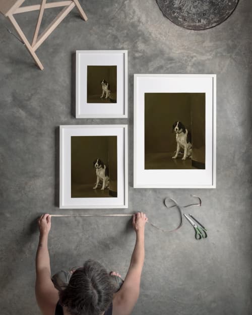 Milan Dog Cafe Print, Italian Trattoria Wall Art, Giclée Dog Painting | Prints by The Ugly Cat Studio