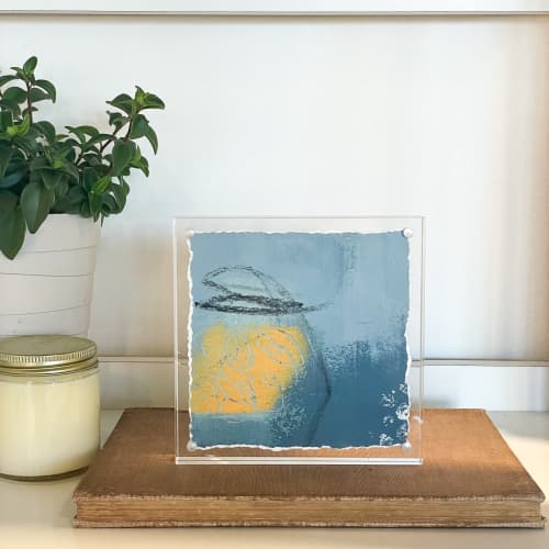 Abstract 4 | Oil And Acrylic Painting in Paintings by Ella Friberg. Item composed of paper in contemporary or modern style