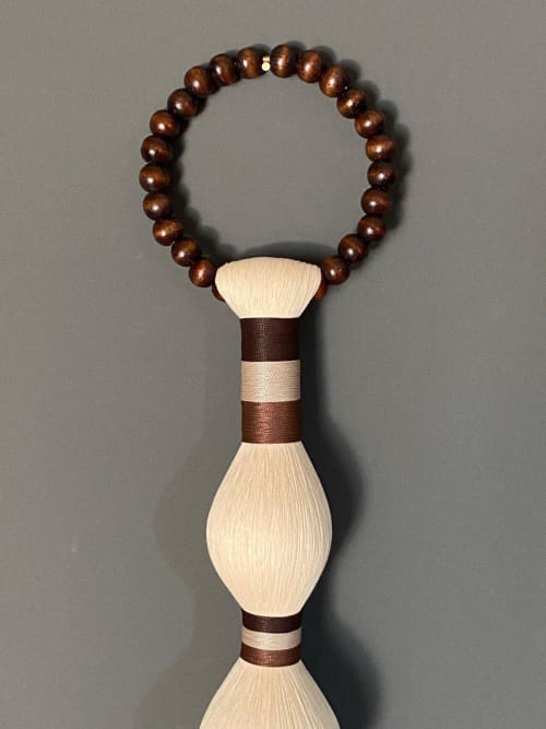Macrame Wall Hanging 63 Inches Large Boho Wall Decor Handmade Fiber Art Neutral Wall Decor Wooden Beads Minimalist Home Decor | Wall Hangings by İnanç Yılmaz