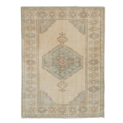 Vintage Oversize Turkish Kars Rug - Dining Room Carpet | Area Rug in Rugs by Vintage Pillows Store. Item composed of cotton